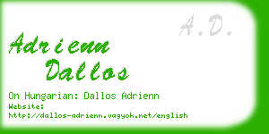 adrienn dallos business card